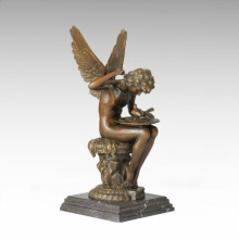 Mythology Statue Angle Pigeon Bronze Myth Sculpture TPE-280